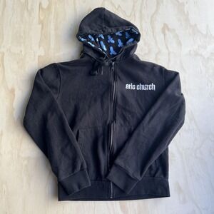 Eric Church Hoodie Womens XS Black Double Down Tour Fleece Full Zip Sweatshirt